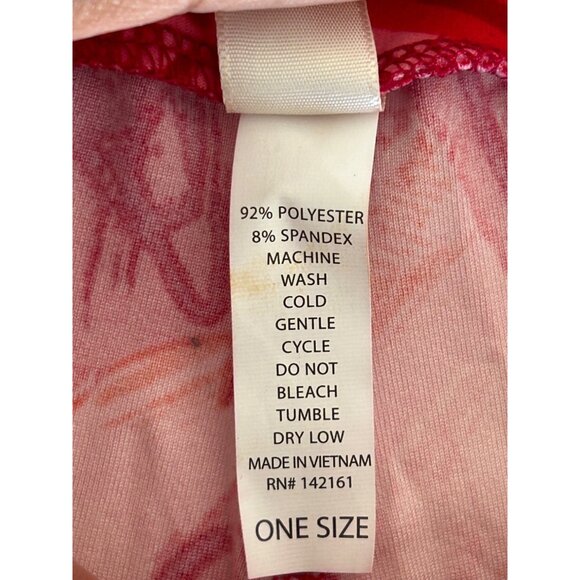 LuLaRoe Womens Red & Pink Abstract Pattern Leggings - Picture 7 of 9